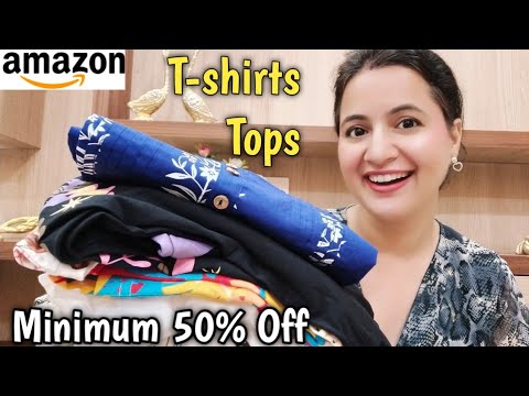 Amazon T-shirts Haul Under Rs. 399 | Amazon T-shirts, Tops and Short Kurtis Haul | Neema's Talk