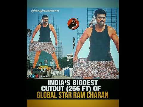 India's biggest cut out 😈🔥...#gamechanger #ramcharan #globalstaramcharan #reels #shorts #trendingnow