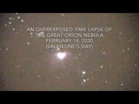 Turning the Great Orion Nebula into a Heart for Valentine’s Day