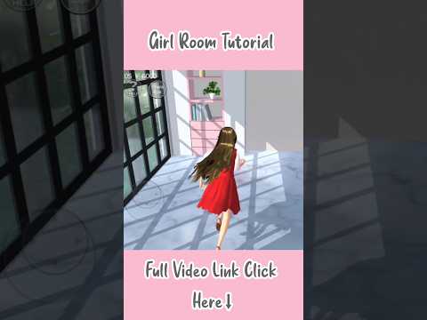 Girl Room Tutorial 🪴✨ : Sakura School Simulator #sakuraschoolsimulator