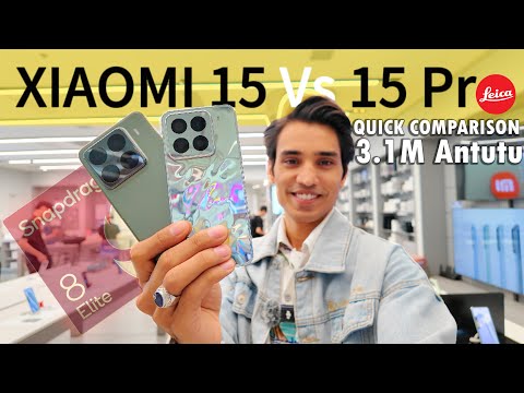 Xiaomi 15 / 15 Pro First Impression Comparison | 3M Antutu with Snapdragon 8 ELite, Triple 50MP Cam