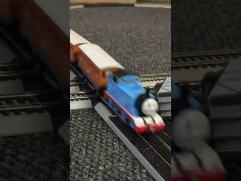 Thomas and Percy HO Scale at 4 Way Crossing