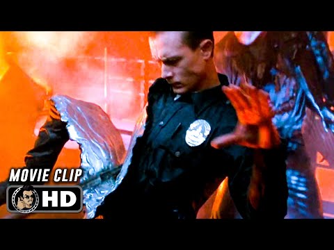 Factory Fight Scene | TERMINATOR 2 (1991) Movie CLIP HD