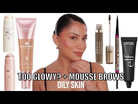 TOO GLOWY? L'OREAL LUMI LE GLOW SKIN TINT & MILANI BROW MOUSSE + WEAR TEST