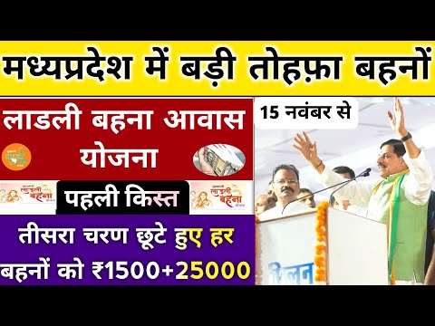 ladli behna yojana new update mp। लाडली बहना आवास योजना बड़ी सौगात। mp ladli behna yojana 2024