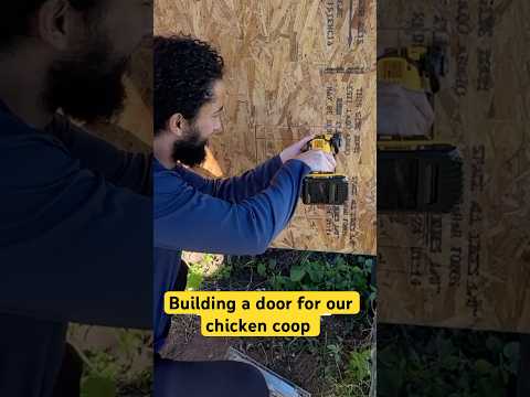 Building a door for our chicken coop ￼