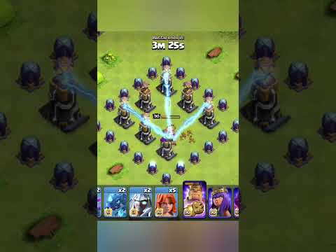 Max barbarian king vs max hidden tesla #clashofclans #youtubeshorts #shortsvideo #gaming #shorts