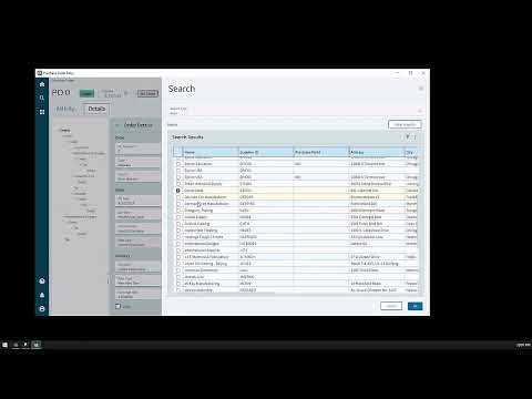 Purchasing & Purchase Order Entry