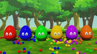 Surprise Eggs Kids Songs | Learning Colors and Numbers Song | Colorful Eggs on the Farm