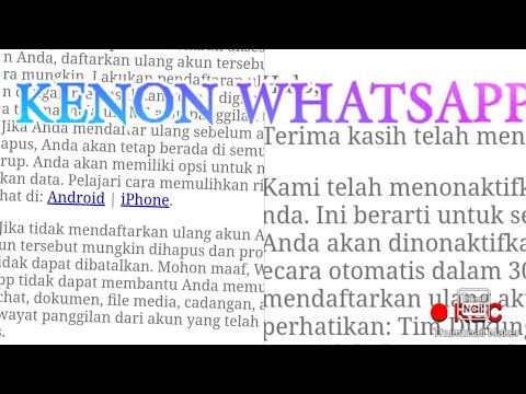 cara kenon whatsapp || terbaru 2023