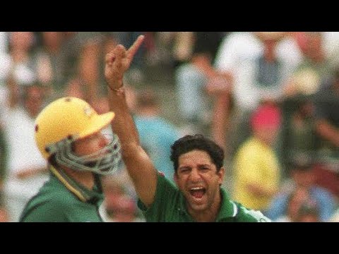 Wasim Akram GENIUS Bowling in TriSeries West Indies Australia 1996-97 *RARE**