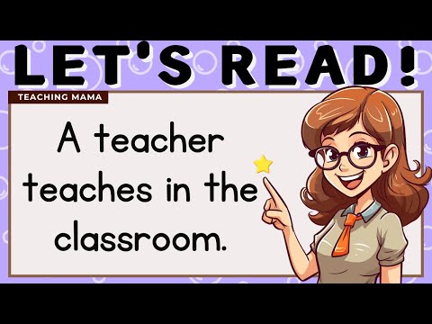 LET'S READ! | PRACTICE READING SIMPLE SENTENCES | LEARN TO READ ENGLISH FOR KIDS | TEACHING MAMA