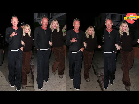 STING AND TRUDIE STYLER SPOTTED AFTER A ROMANTIC DINNER AT GIORGIO BALDI IN SANTA MONICA, CA!!!