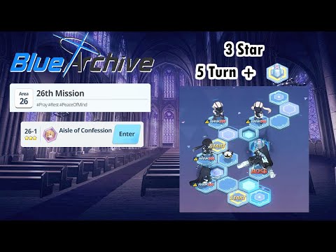 Blue Archive Global - Story Stage Hard 26-1 (3 Star & 5 Turn Clear) + Pyro Box