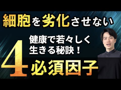 【永久保存版】栄養素だけではない❗️ 細胞を劣化させない４つの必須因子❗️【自然療法士 ルイ】