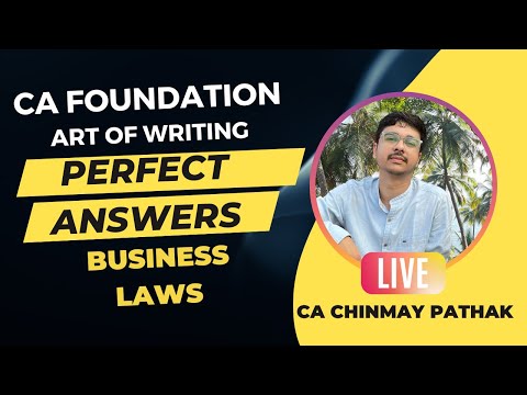 WRITE Flawless Business Law Answers for CA Foundation Exams #cafoundation #businesslaws #answer #369