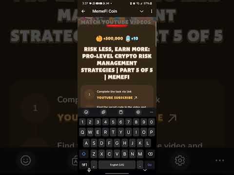 RISK LESS, EARN MORE: PRO-LEVEL CRYPTO RISK MANAGEMENT STRATEGIES Memefi New video code #memefi