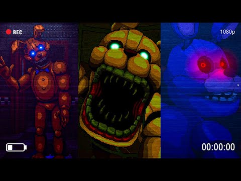 Atrapado en el pasado con animatrónicos aterradores .....😨 || FNAF into the pit FINAL BUENO Y MALO