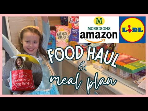 MORRISONS, LIDL & HOME BARGAINS HAUL | FOOD HAUL & MEAL PLAN UK