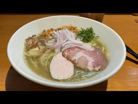 冷やし塩煮干蕎麦 900円 亀戸煮干中華蕎麦つきひ【ラーメン好き動画】 ：ぬふふ.com