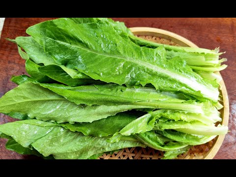 油麦菜别炒着吃，教你好吃做法，5分钟做一盘，脆嫩营养，真解馋【Lettuce in oyster sauce】