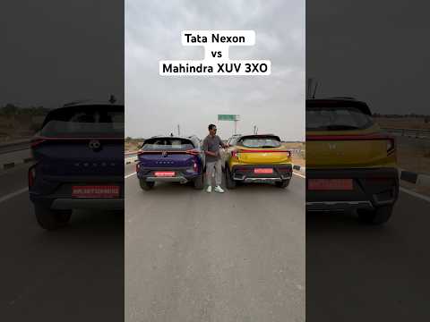 Tata Nexon vs Mahindra XUV 3XO Design Comparison #TataNexon #MahindraXUV3XO