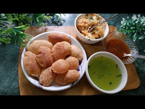 सबसे आसान तरीका ठेले जैसी पानी पुरी बनाने का-Golgappa recipe|pani puri recipe