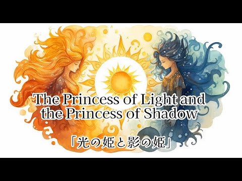 英語の絵本朗読 Beautiful deep story "The Princess of Light and the Princess of Shadow"