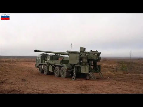 Russia releases new footage of 2s43 malva 152mm self-propelled howitzer