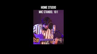 Home Studio Mic Stands: 101 #shorts #musicproduction #recordingstudio #homerecording