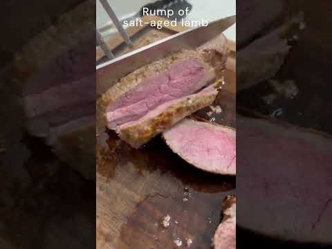 Rump of salt aged lamb by tasty food #shorts #food #meat