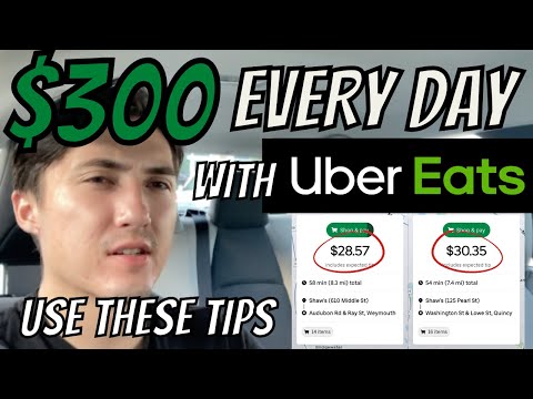 Make $300 EVERYDAY With Uber Eats - Use These Tips