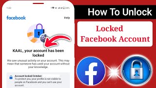 How To Unlock Facebook Account | Fix Your Account Has Been Locked Facebook