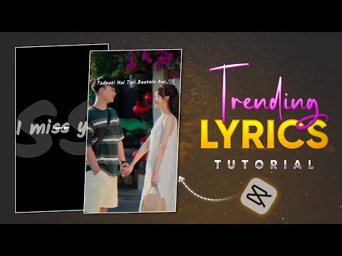 Instagram viral sad lyrics video editing in Capcut | sad lyrics video editing | capcut template