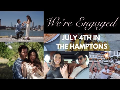 WE'RE ENGAGED┃July 4th in The Hamptons, Engagement BTS, Platinum vs. Gold, are surf boards $$$?