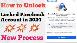 How to Unlock Locked Facebook Account in 2024. Facebooo Account ko Unlock 🔓 kaisy kry 2024 me.