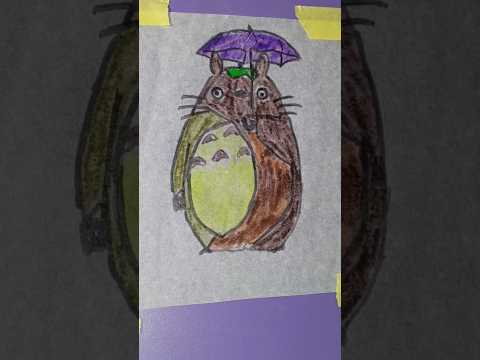 Totoro My Neighbor Totoro Drawing #shortvideo #art #shorts #memes