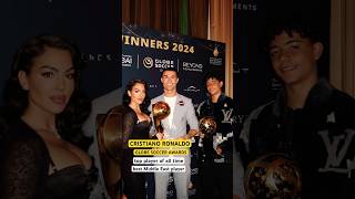 Cristiano Ronaldo is top player of all time and the Middle East player for 2024 Globe Soccer Awards