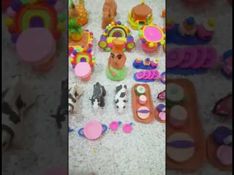 Clay Art.Unboxing my clay Art toys.#clay#clayartideas #youtubeshorts#small#food#Miniarure#Mcl