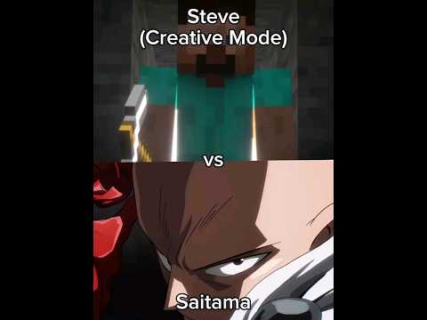 Creative Mode Steve vs Saitama (Minecraft | One Punch Man)