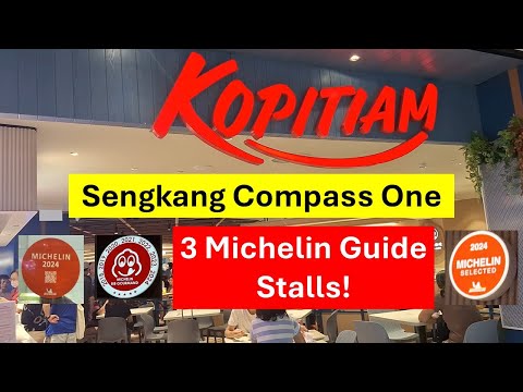 NEW KOPITIAM at Sengkang Compass One Singapore 2024 - Michelin Guide Stalls, Best Food, Nice Decor!