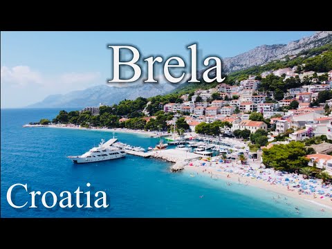 BRELA - Beach tour, August 2023 | Most Beautiful Place in Croatia 🇭🇷 [4K] Views