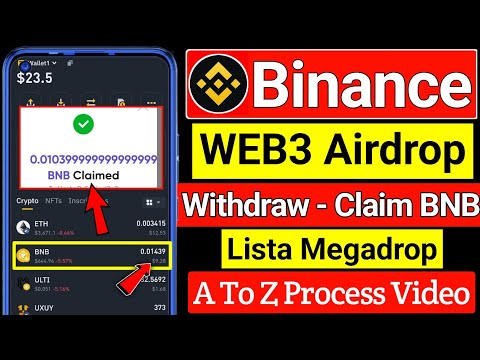 binance web3 mega drop Claim । binance lista airdrop । binance megadrop lista withdraw । Megadrop