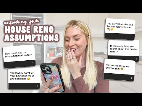 answering your house reno assumptions 🫣