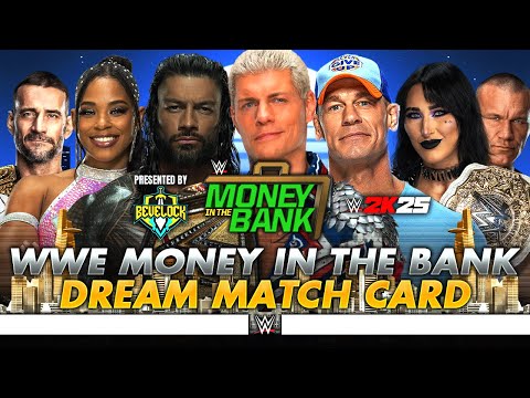 WWE Money in the Bank 2025 - Dream Match Card