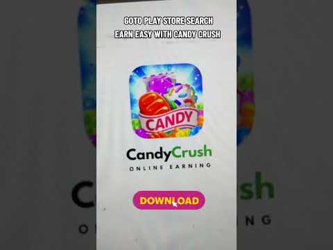 goto to play store search Earn easy with candy crush #earneasywithcandycrush earneasywithcandycrush