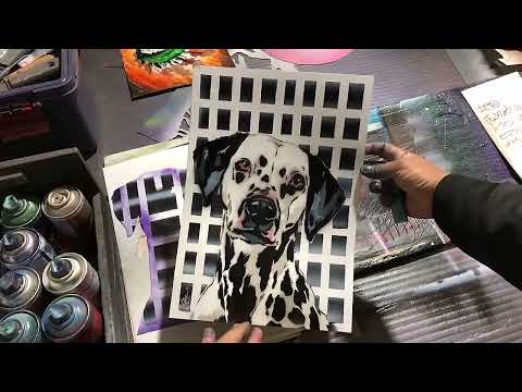 Dalmatian Dog painting by Spray Art Eden