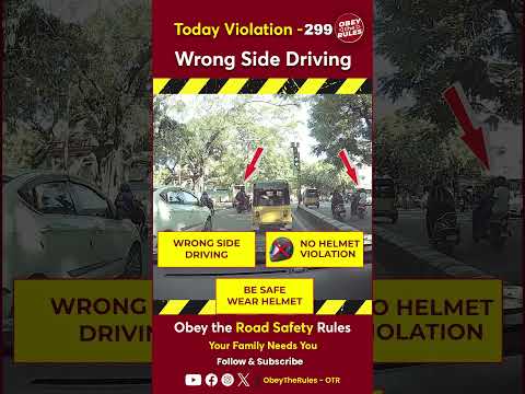 Today Violation 299 Careless Driving #otr #roadsafety #chennaitrafficpolice