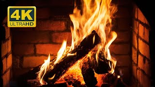 🔥 Cozy Fireplace 4K (12 HOURS). Relaxing fireplace sounds. Cozy crackling fire 4K