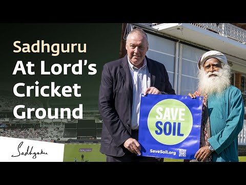 Angus Fraser Explores Cricket & #SaveSoil with Sadhguru at Lord’s